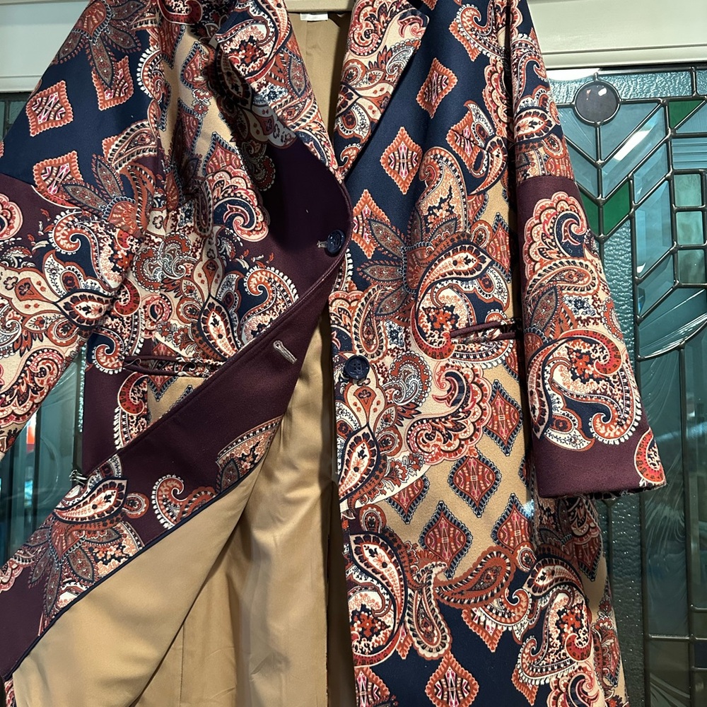 Chico's Paisley Jacket - Red and Blue